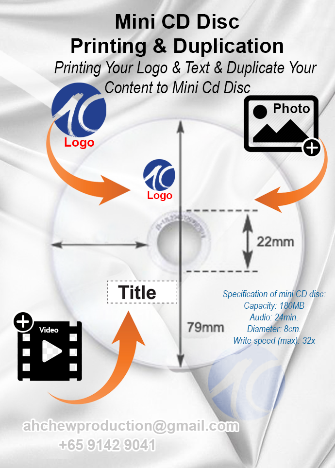 Mini-Cd-Disc printing & replication